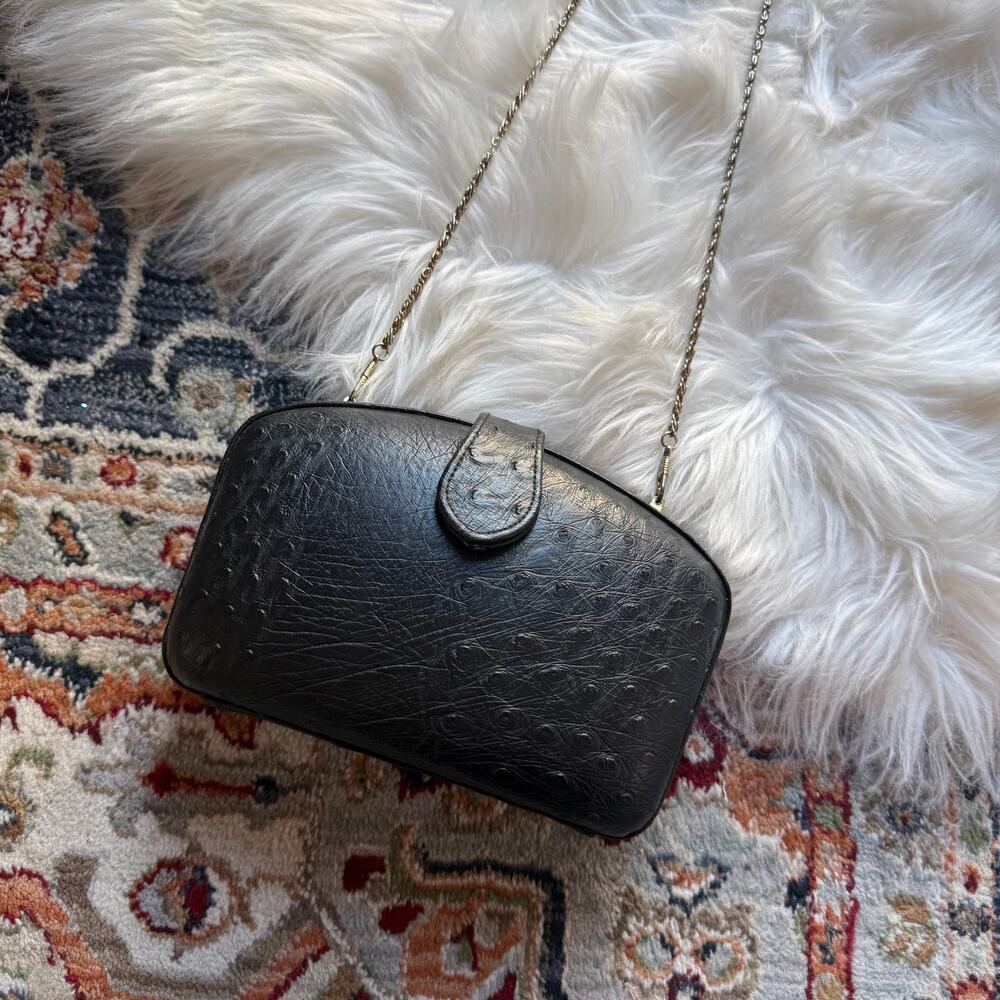 Vintage Elka Hard Shell Clutch/Crossbody Evening Bag
